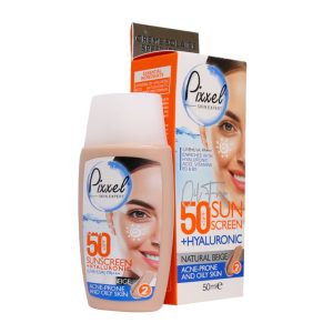 [COS-00292] بيكسل - واقي شمس SPF 50 للبشرة الدهنية بيج طبيعي -2